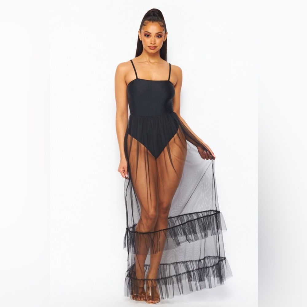 Ethereal Noir Bodysuit Dress